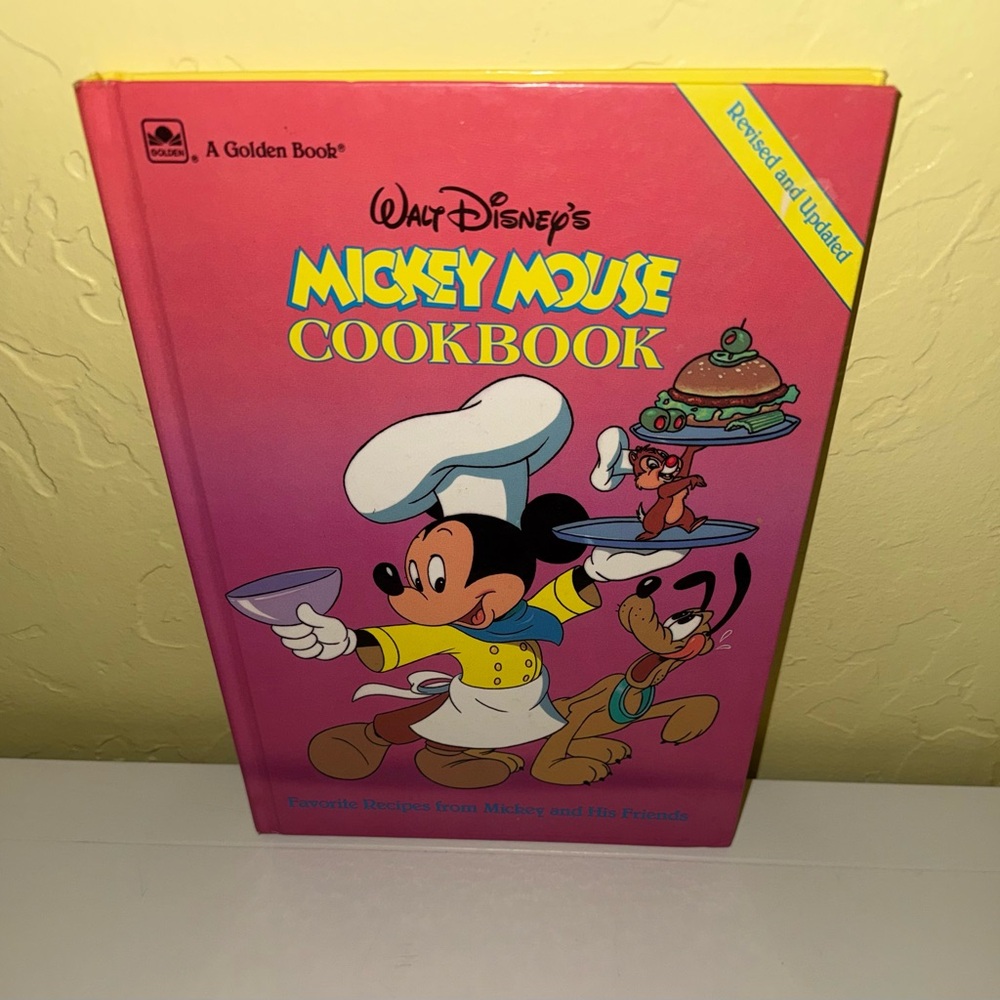 Walt Disney Mickey Mouse Kids Cookbook Recipes A Golden Book Hardcover 1990